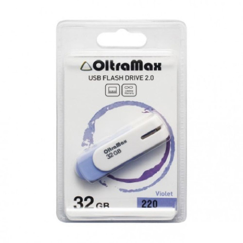 ф\к USB2.0 32GB OltraMax 220 фиолетовый