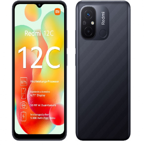 мобильный телефон Xiaomi Redmi 12C 3/64Gb Graphite Gray